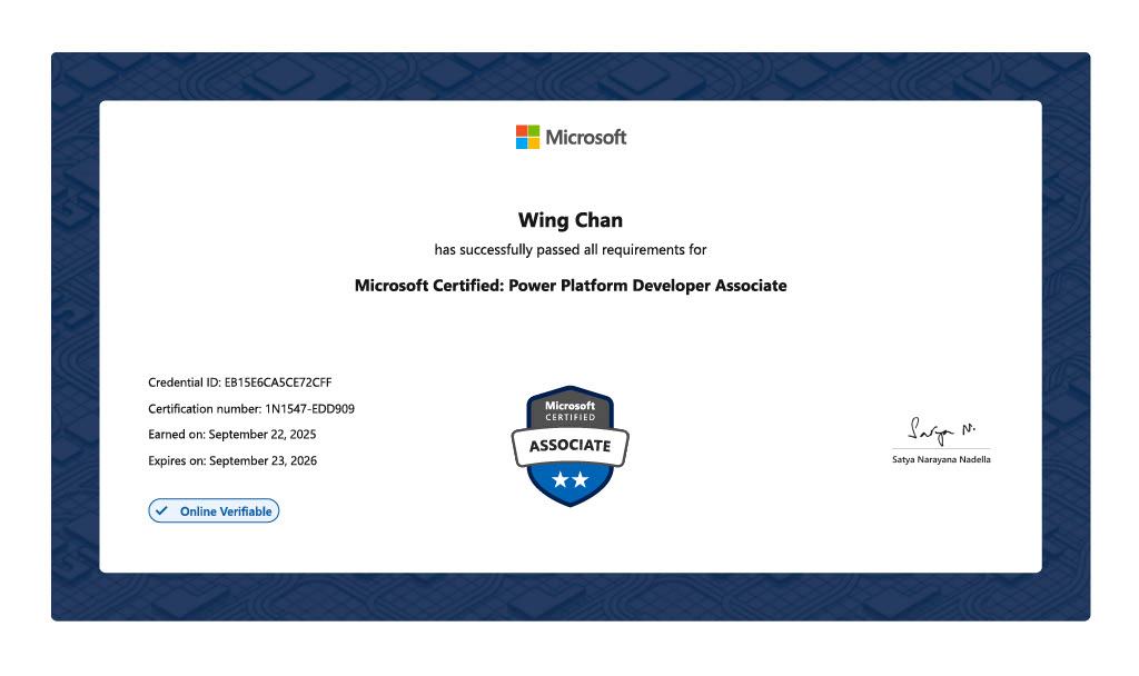 Power Platform Developer Associate